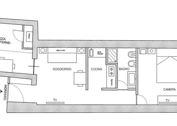 Bilocale In Via Del Conventuccio شقة *